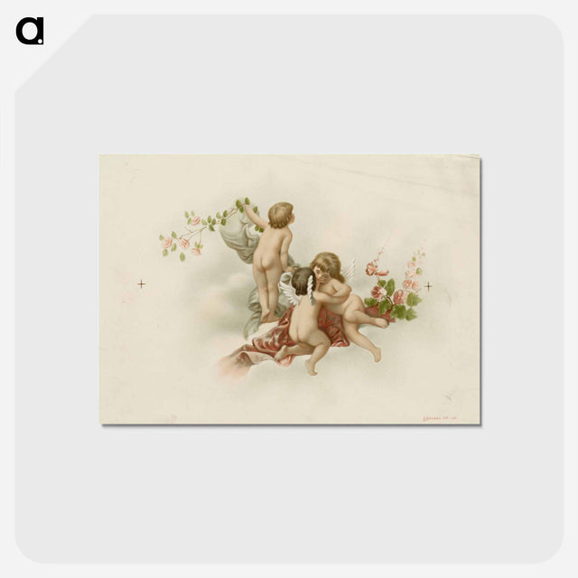 アートポストカード-Cherubs in Space
 - ボストン公共図書館 Postcard.