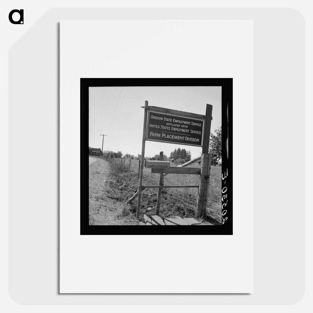 Oregon, Marion County, near West Stayton - Dorothea Lange Poster.