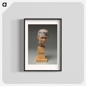 アートポスター-Head of a Man from a Ka Statue
 - バーンズ・コレクション Poster.