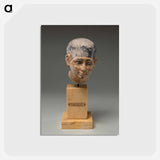 アートポストカード-Head of a Man from a Ka Statue
 - バーンズ・コレクション Postcard.