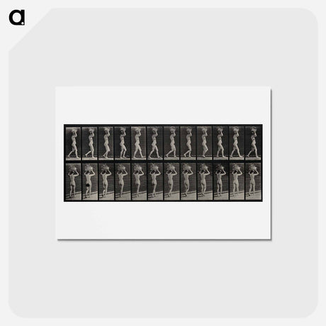 アートポストカード-Woman with Load
 - エドワード マイブリッジ Postcard.
