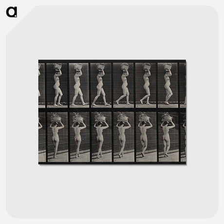 アートポストカード-Woman with Load
 - エドワード マイブリッジ Postcard.