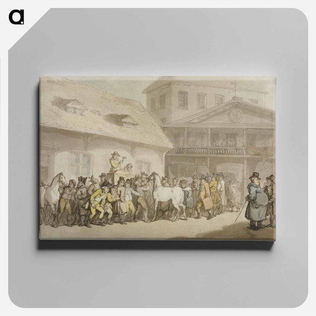アートパネル-A Horse Sale in Hopkins's Repository, Barbican
 - イェール大学アートギャラリー Canvas.