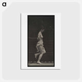 アートポストカード-Skipping Woman
 - エドワード マイブリッジ Postcard.