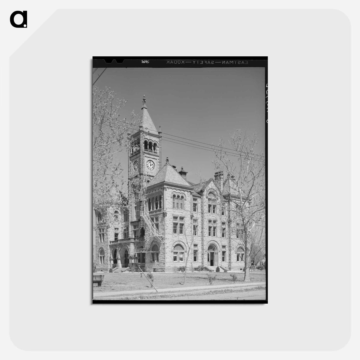 アートポストカード-Courthouse, Cuero, Texas
 - ラッセル リー Postcard.