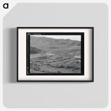 View of small valley, dry farming. Gem County, Idaho. - ドロテア ラング Poster.