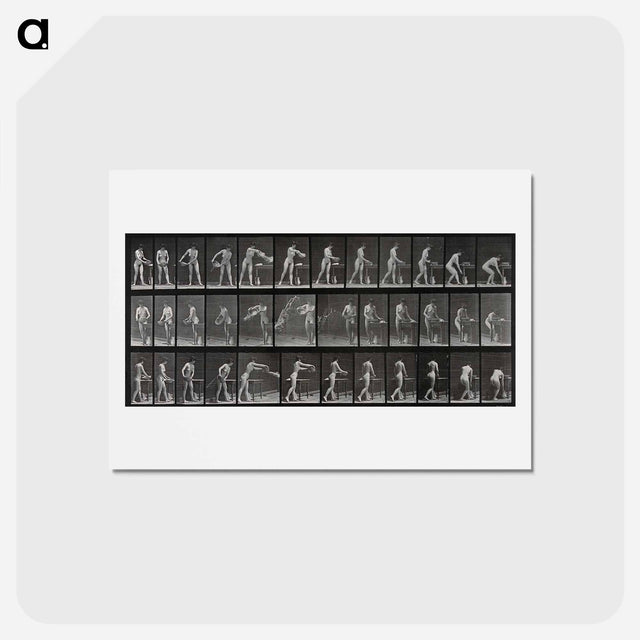 アートポストカード-Woman with Bowl
 - エドワード マイブリッジ Postcard.