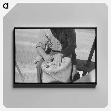 アートパネル-Open Corn Crib
 - ラッセル リー Canvas.
