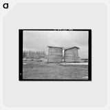 アートポストカード-Open Corn Crib
 - ラッセル リー Postcard.