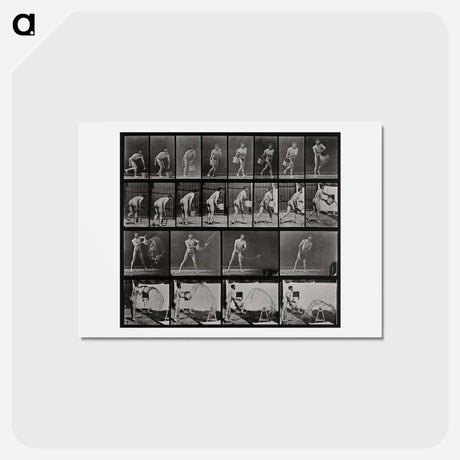 アートポストカード-Water Thrower
 - エドワード マイブリッジ Postcard.