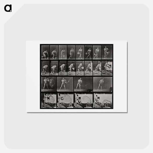 アートポストカード-Water Thrower
 - エドワード マイブリッジ Postcard.