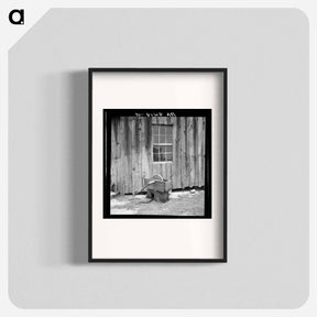 アートポスター-Side of a cotton cabin in Georgia - ドロテア ラング Poster.