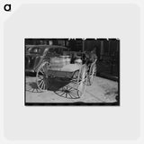 アートポストカード-Farmer's Wagon in Town
 - ラッセル リー Postcard.