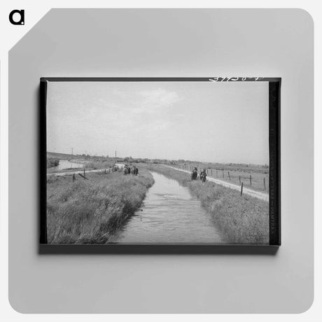 アートパネル-Gold Panning
 - ラッセル リー Canvas.