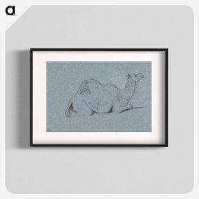 アートポスター-A Camel Resting, Side View to the Right
 - イェール大学アートギャラリー Poster.
