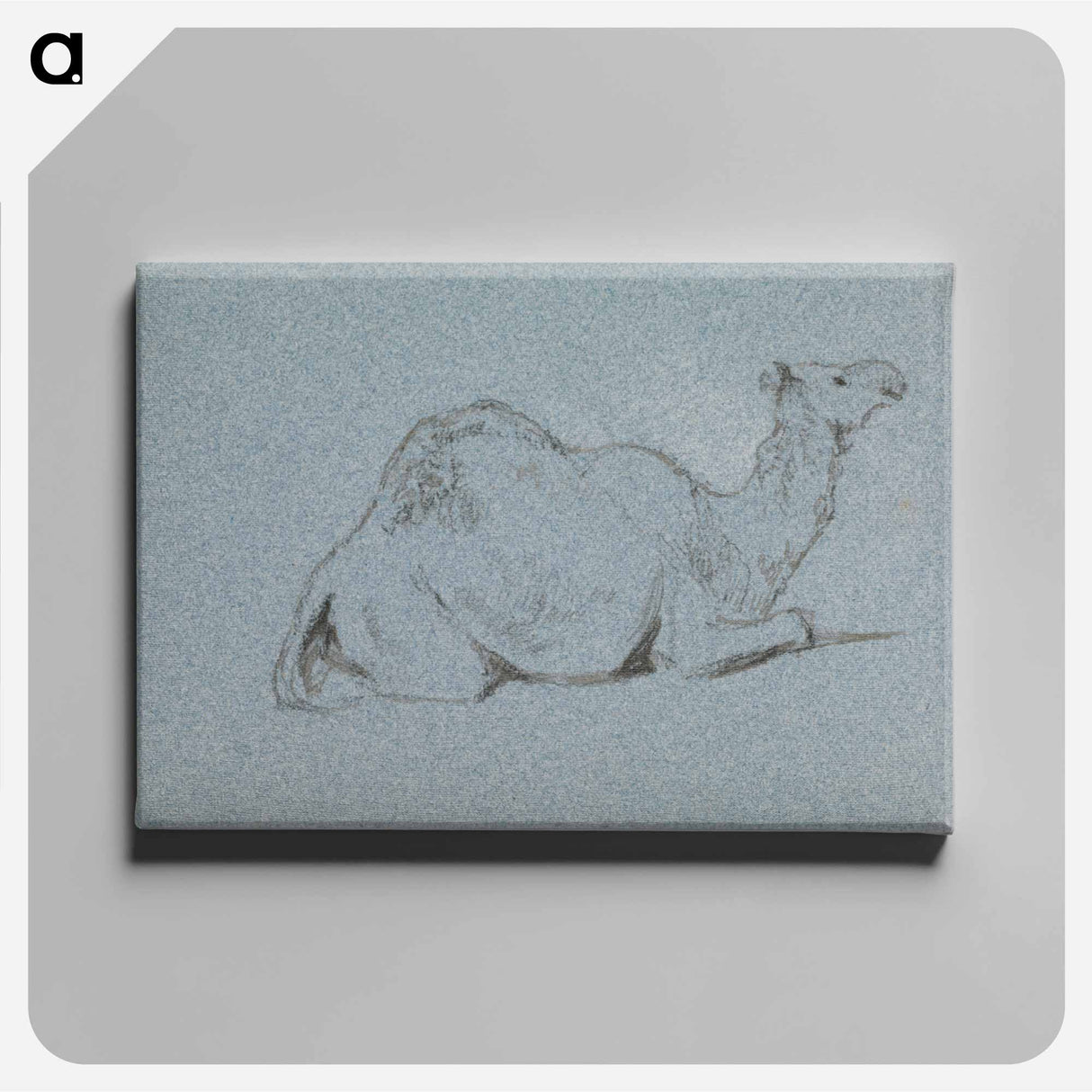 アートパネル-A Camel Resting, Side View to the Right
 - イェール大学アートギャラリー Canvas.