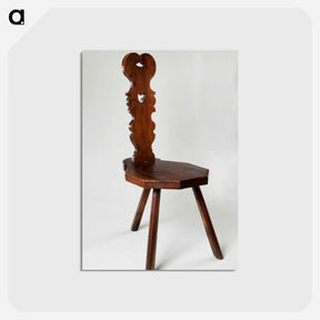 アートポストカード-Slat-Back Chair
 - バーンズ・コレクション Postcard.
