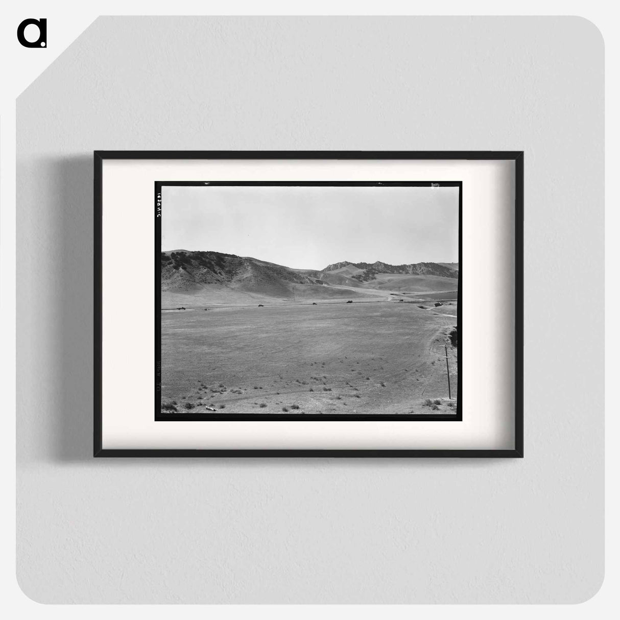 US 99 on ridge over Tehachapi Mountains - Dorothea Lange Poster.