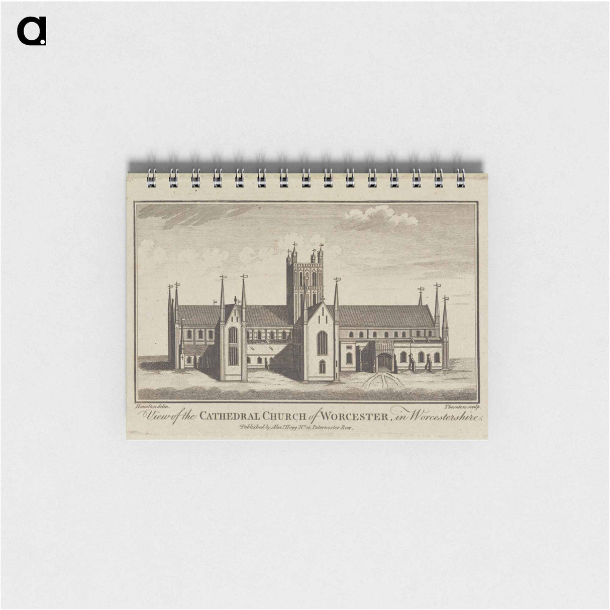 アートメモ帳-View of the Cathedral Church of Worcester, in Worcestershire
 - イェール大学アートギャラリー Memo.