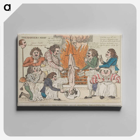 アートパネル-Dressing the Minister Alias Roasting the Guinea Pig
 - イェール大学アートギャラリー Canvas.