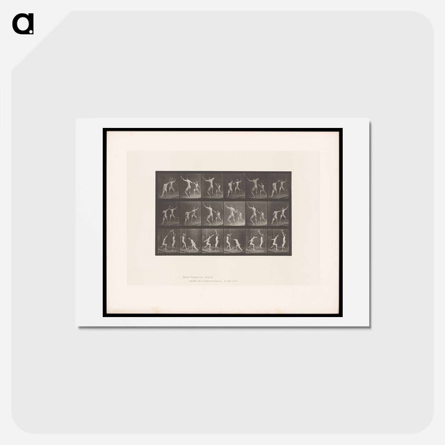 アートポストカード-Fencing Men
 - エドワード マイブリッジ Postcard.