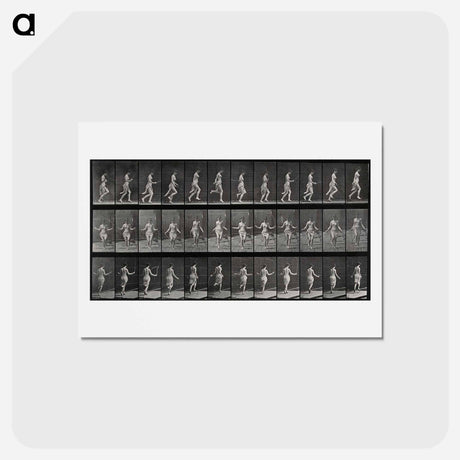 アートポストカード-Skipping Woman
 - エドワード マイブリッジ Postcard.