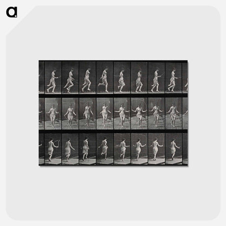 アートポストカード-Skipping Woman
 - エドワード マイブリッジ Postcard.