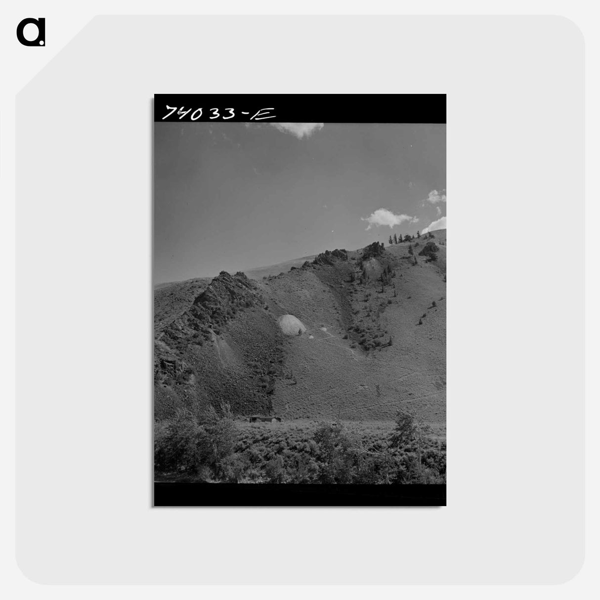 アートポストカード-Miner's Cabin and Trail
 - ラッセル リー Postcard.
