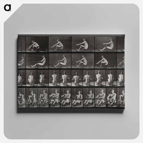 アートパネル-Man Rowing
 - エドワード マイブリッジ Canvas.