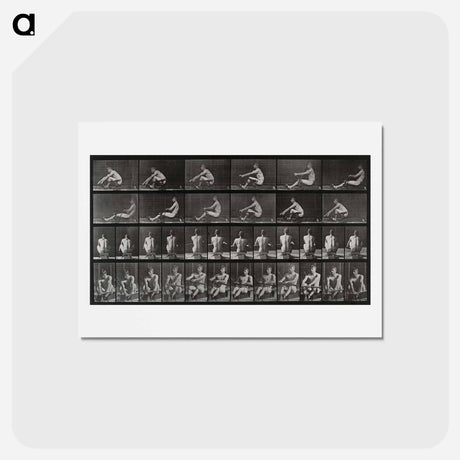 アートポストカード-Man Rowing
 - エドワード マイブリッジ Postcard.