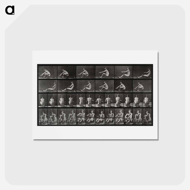 アートポストカード-Man Rowing
 - エドワード マイブリッジ Postcard.