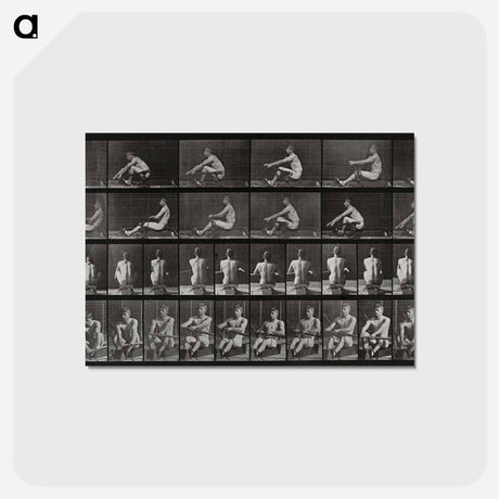 アートポストカード-Man Rowing
 - エドワード マイブリッジ Postcard.