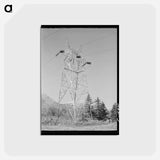 アートポストカード-Power Transmission Tower, Bonneville Dam
 - ラッセル リー Postcard.