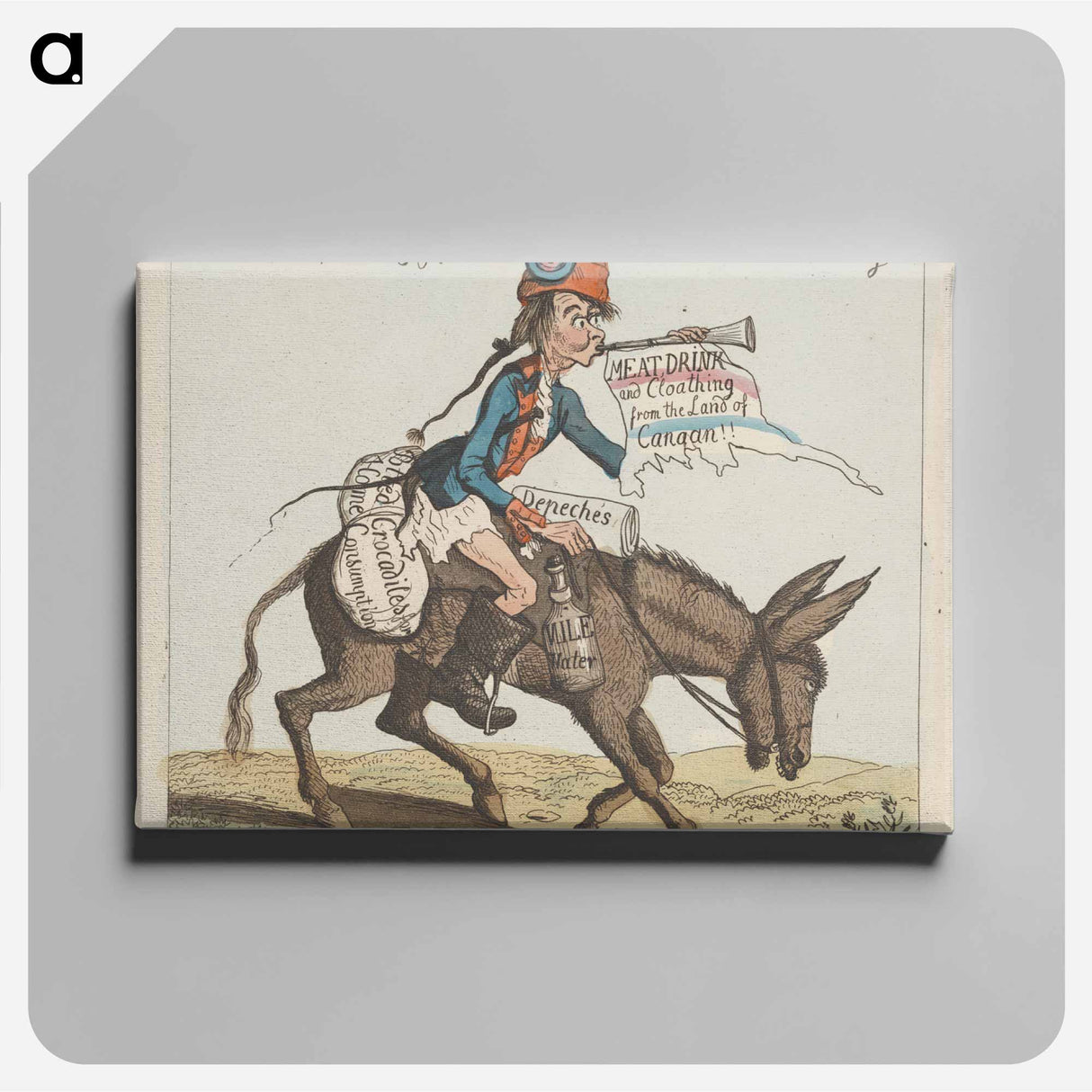 アートパネル-A Courier from Egypt to the French Directory
 - イェール大学アートギャラリー Canvas.