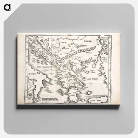 アートパネル-Ta. moder. Bossinae, Serviae, Graeciae, et Sclavoniae
 - ボストン公共図書館 Canvas.
