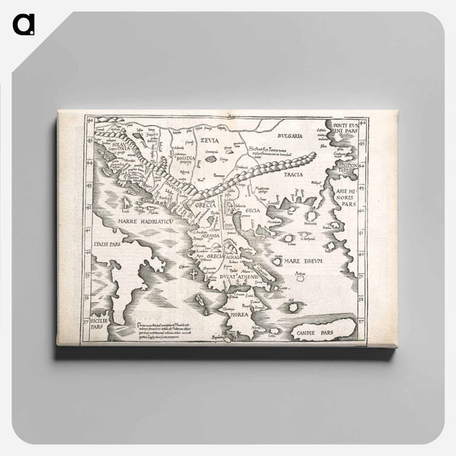 アートパネル-Ta. moder. Bossinae, Serviae, Graeciae, et Sclavoniae
 - ボストン公共図書館 Canvas.