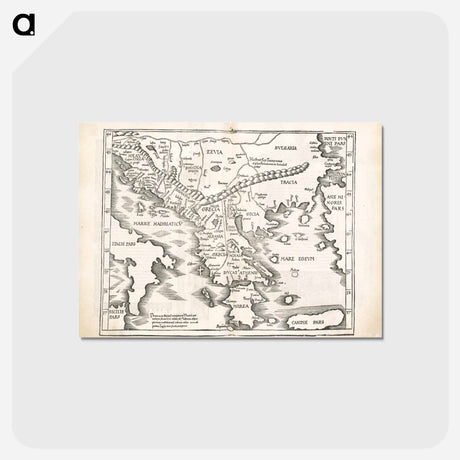 アートポストカード-Ta. moder. Bossinae, Serviae, Graeciae, et Sclavoniae
 - ボストン公共図書館 Postcard.