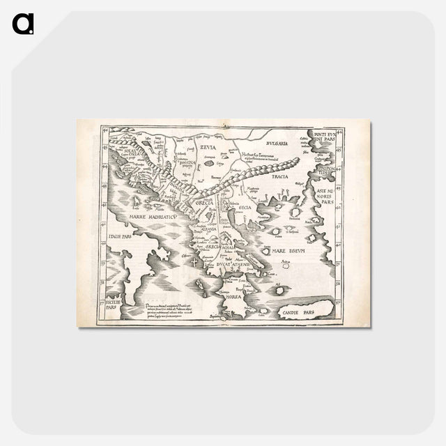 アートポストカード-Ta. moder. Bossinae, Serviae, Graeciae, et Sclavoniae
 - ボストン公共図書館 Postcard.