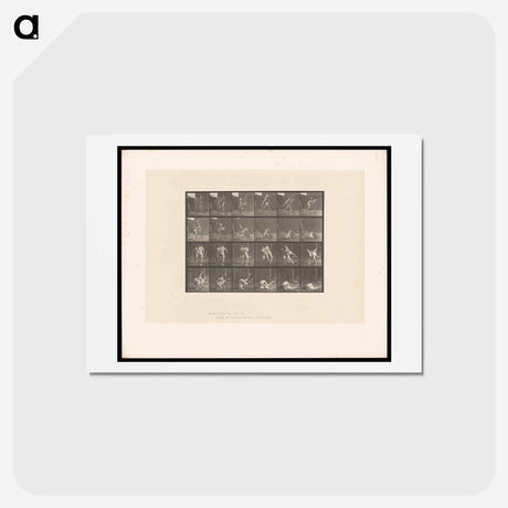 アートポストカード-Wrestling Men
 - エドワード マイブリッジ Postcard.