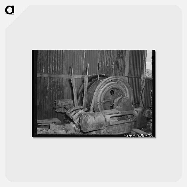 アートポストカード-Pinos Altos Steam Winch
 - ラッセル リー Postcard.