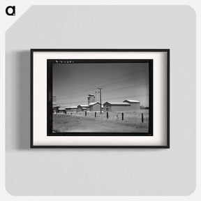 アートポスター-Between Tulare and Fresno, California on US 99 - ドロテア ラング Poster.