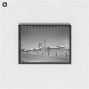アートメモ帳-Between Tulare and Fresno, California on US 99 - ドロテア ラング Memo.