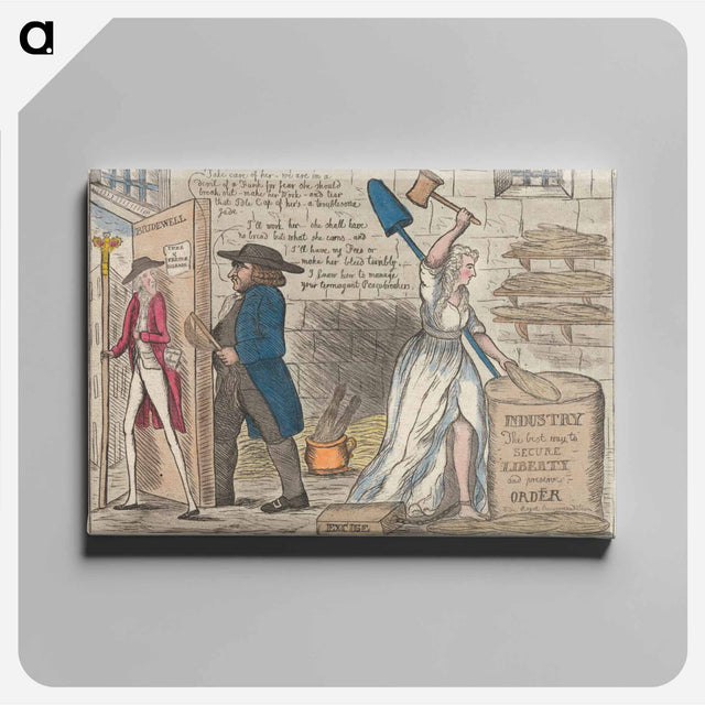 アートパネル-Industry, The best way to Secure Liberty and preserve Order
 - イェール大学アートギャラリー Canvas.