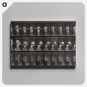 アートパネル-Woman Drinking
 - エドワード マイブリッジ Canvas.