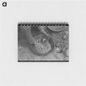 アートメモ帳-Washing Dishes in Lumber Camp
 - ラッセル リー Memo.