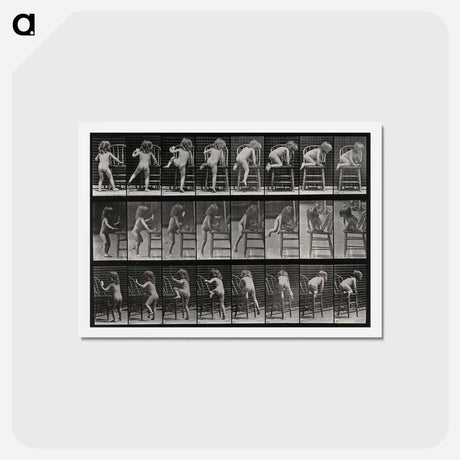 アートポストカード-Climbing Up
 - エドワード マイブリッジ Postcard.