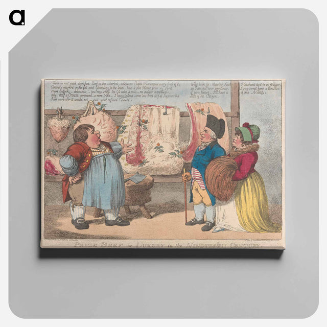 アートパネル-Prize Beef or Luxury in the Nineteenth Century
 - イェール大学アートギャラリー Canvas.