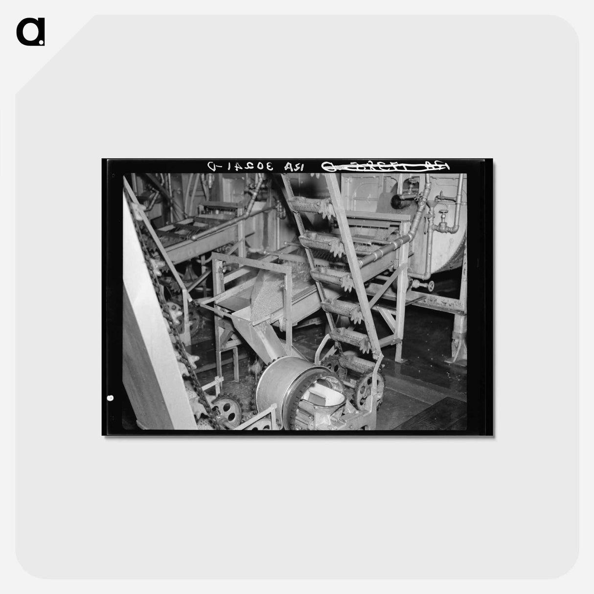 アートポストカード-Washing and Conveying Peas
 - ラッセル リー Postcard.