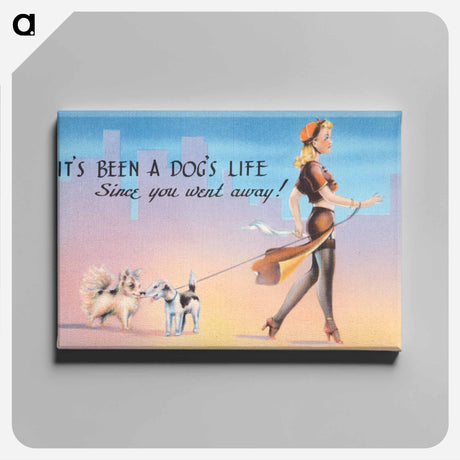 アートパネル-It's Been a Dog's Life
 - ボストン公共図書館 Canvas.