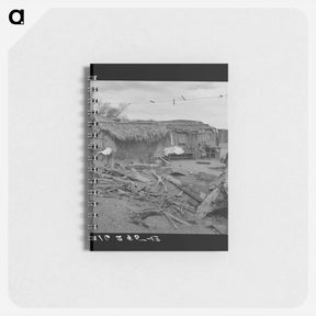 アートメモ帳-Ditch bank housing for Mexican field workers - ドロテア ラング Memo.